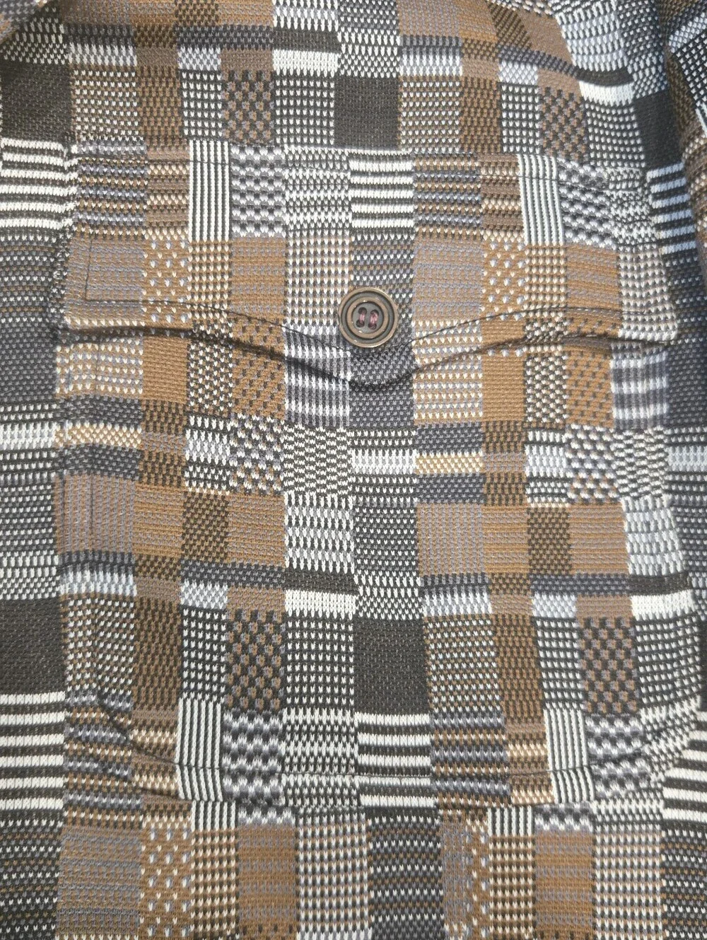 Vtg 1972 Bespoke Nat Diamond Blazer 42 L? Psychedelic Mod Lining Pattern Jacket